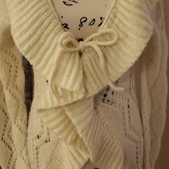 TNG Knit Super Soft Long Sweater with Ties NWT - Picture 2 of 7